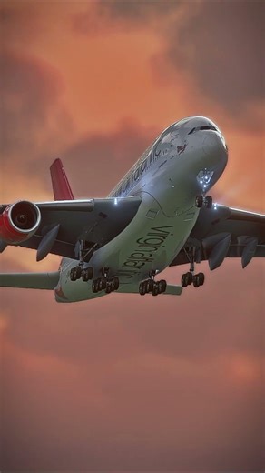 Virgin Atlantic A380 Taking Off from London 🇬🇧✈️ | Massive Departure #shorts