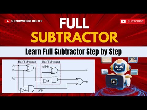 What is Full Subtractor? | Digital Logic Design | DLD Lecture