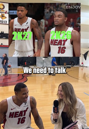 Keshad won the dunk contest and 2K immediately updated his player 🤣 @isomaddy @kj_showtime0 @Miami HEAT #nba #miamiheat #nba2k