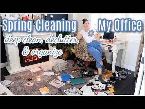 Massive Spring Cleaning Pt.1 My Office | Deep Clean, Declutter, & Organize With Me!