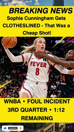 Sophie Cunningham Gets CLOTHESLINED "That Was a Cheap Shot!" #sports#shorts #viral