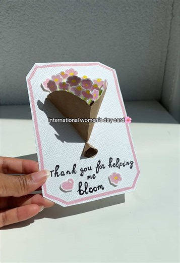 Create a Beautiful Floral Card for International Women’s Day