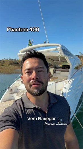 🎥 View: Phantom 400 - 2019 - 2 x Volvo Penta D6 380hp - 610 horas - Bem Conservada - Motores de 380hp & Diesel - 2 Camarotes & 2 Banheiros - Plataforma Submergível & Espaço Gourmet - R$ 2.100.000,00 ℹ️ Hermes Junior - Vem Navegar #vemnavegar #schaeferyachts #phantom400 #phantom400ht
