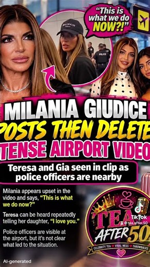 MILANIA GUIDICE LOSTA THEN DELTES TENAE AIRPORT VIDEO! #rhonj #teresaguidice #jersey #jerseygirl