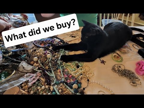 COME HELP SORT Jason Adams is live! FLEA MARKET BEAD COLLECTION: GEMS CRYSTALS & CHAT