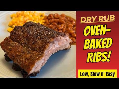 Easy Oven Baked Dry Rub Pork Ribs!