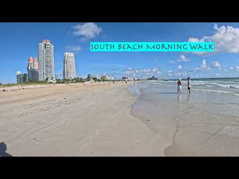 Before the Crowd Arrives: A Peaceful Morning Stroll Down South Beach #SouthBeach #Miami