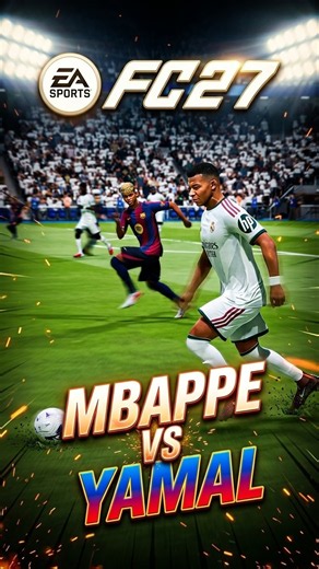 FC 27 - Kylian Mbappé vs. Lamine Yamal race | PS4 Gameplay #FC27 #Race #PS4