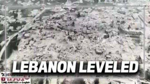 Shock Footage: Israel Has Now Set Their Sights On Villages In Lebanon, Levelling Them To The Ground!