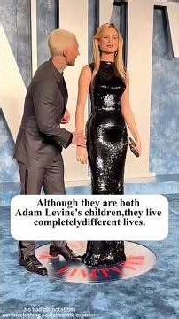 Although they are both Adam Levine's children, they live completelydifferent lives.