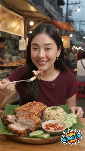 🇵🇭🔥 Filipino Crispy Lechon Belly! That CRUNCH 🤤🐷 | Food ASMR #shorts #streetfood #filipino