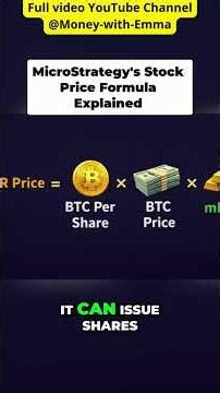MicroStrategy Stock Formula MSTR Price Explained Simply!