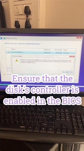 Windows Install Error? Disk Controller BIOS Error Fix | UEFI vs Legacy