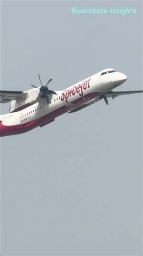 Spicejet take off #spicejet #takeoff #bombardier