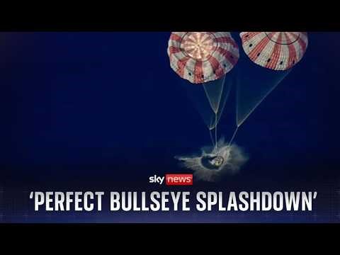 Watch the moment Artemis II returns to Earth after historic moon mission