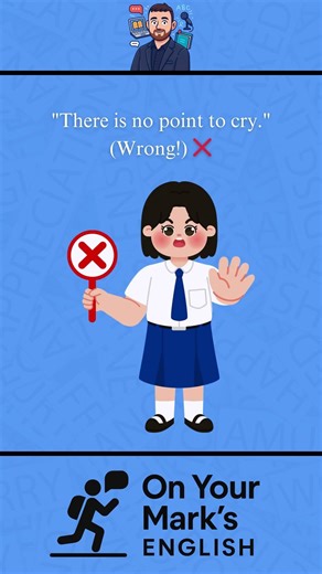 Sunday Sentence Structure | "There is no point in..." (It's Useless!) #onyourmarksenglish