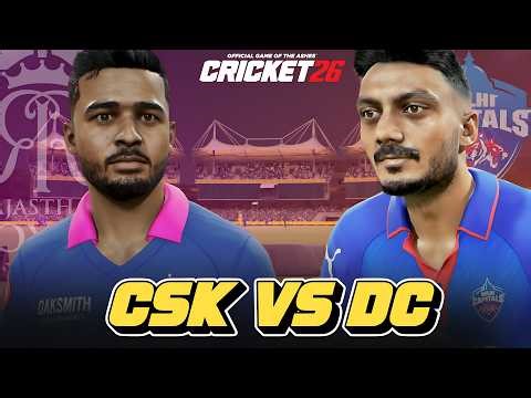 Rajasthan Royals vs Delhi Capitals Live Match | RR vs DC IPL 2026 | Cricket 26