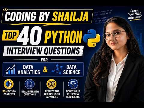 Top 40 Python Interview Questions || Coding By Shailja