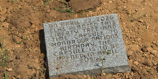 East Lawrence High School students bury time capsule for America’s 250th birthday