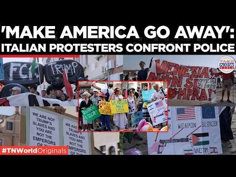 ITALY PROTEST: Anti-Trump Protest Rocks Venice as Billionaire's Superyacht Arrives