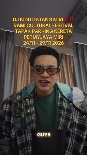 RAMI Cultural Festival 2026 Miri — DJ Kidd Live at Permyjaya Parking