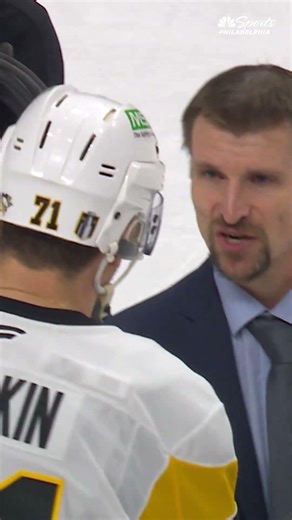 Flyers and Penguins handshake line after Flyers' OT win in Game 6 of NHL playoffs