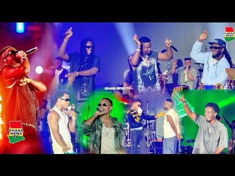 Dope Nation, Kweku Smoke, King Paluta, Kidi Kwame Eugene surprise Sarkodie at Rapperholic in Kumasi 
