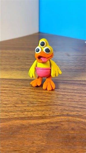 OMG I made Derpy Duck with Too Many Eyes! 😱🦆 #clayart
