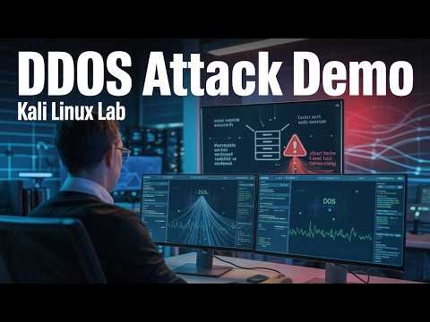 DDoS Attack Demonstration in Virtual Lab | Kali Linux & Metasploitable | Ethical Hacking Tutorial