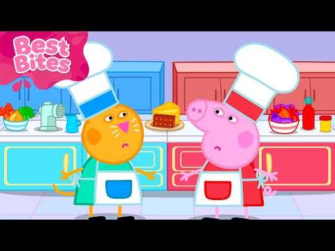 👩‍🍳 WHO WILL WIN?! 🏆🌈 Peppa Pig vs. Candy Cat 🐷🍰 | Cooking Contest | NEW Peppa Pig Tales | 30 mins