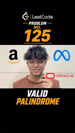 LeetCode #125: Valid Palindrome 🤯 | Come Learn With Me Day 12 #coding #dsa #facts #btechstudent