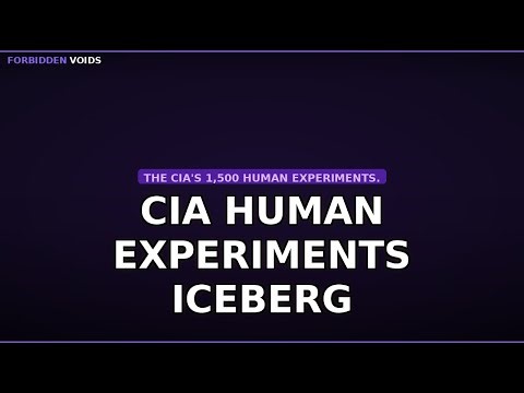 CIA Human Experiments Iceberg