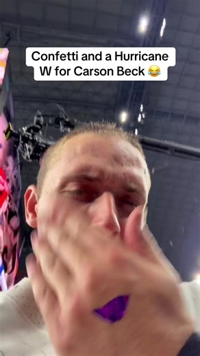 Carson Beck Celebrates Victory Over Ohio State