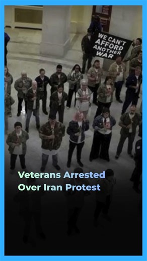Nearly 120 veterans detained during massive anti-war protest at US Capitol