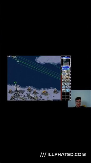 Defending my base with Prism Towers in Command and Conquer Red Alert 2!