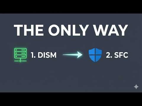 Why SFC /scannow NEVER Works (Do This First)