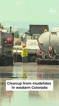 Colorado crews scoop up mud from slides on Interstate 70