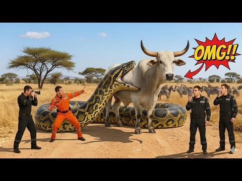 World’s Largest Python vs Cow | INSANE Footage#viral #eagle #wildliferescue #animals #animalrescue