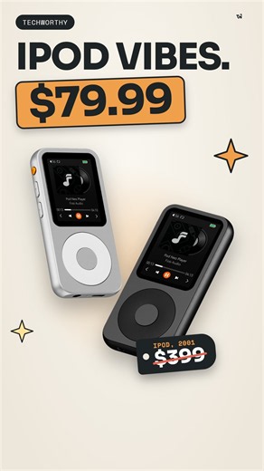 iPod Launched 25 Years Ago Today. This Player Costs $79.99