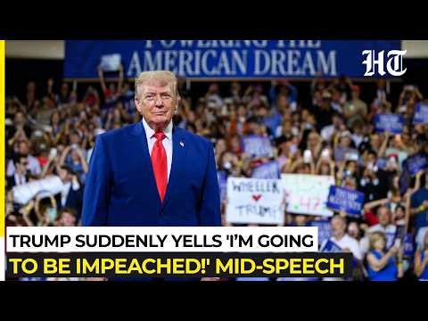 Watch The Exact Moment a Heckler Forced Trump to Pause, Right After He Predicted His Own Impeachment