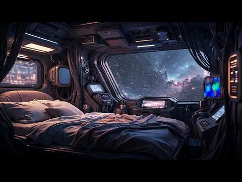 🛏️ Cozy Nostromo Apartment Interior Ambience 🚀 | Extended Sci-Fi Spaceship Sounds for Deep Sleep 4K