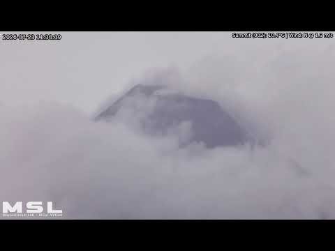 Jul-22-2026 23:30 (PST) Mayon Volcano Eruption, PH (SSW view) [RPi ircut-v2cam] #volcanoreplay