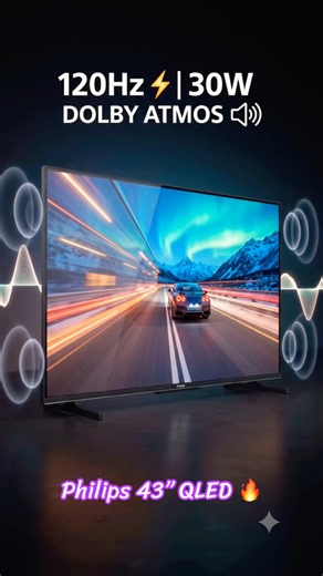 Philips 43 Inch QLED 4K Google TV Review 📺 | Dolby Vision & 120Hz | Dolby Atmos Review