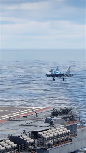 Insane MiG-29 Fighter Jet Landing on Aircraft Carrier. | SMT