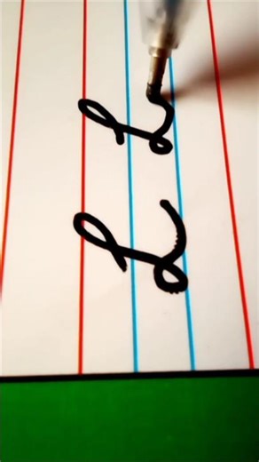 How to Write Cursive 'L'|Lowercase 'l' & Capital 'L'(Beginner Level) #cursivepractice #shorts