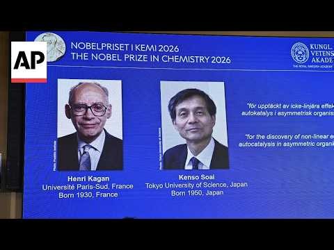 Nobel Prize in chemistry awarded to Kagan and Soai for developing 'spectacular' chemical reactions
