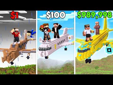 POOR AIRPLANE to MILLIONAIRE AIRPLANE Challenge in Minecraft..