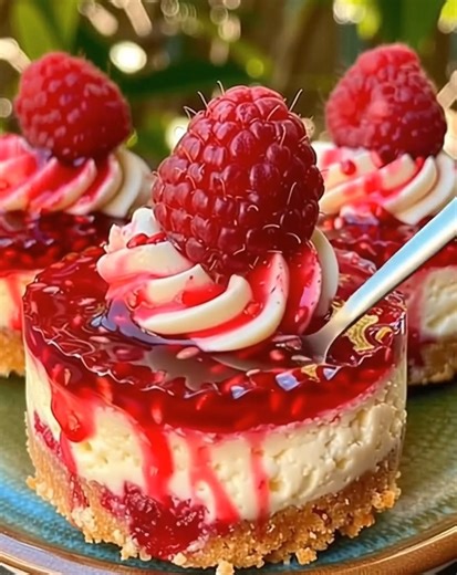 No Bake Mini Lemon Raspberry Cheesecakes🍋💖 Ingredients: 1 ½ cups graham cracker crumbs ⅓ cup melted butter 2 tablespoons sugar FuII Recıpe in Fırsτ Coʍmеոτ 👇 Enjoy ❤️👇 #nobakecheesecake #lemonraspberry #easydesserts #dessertlover #minidesserts #cheesecakebites #quickrecipes #homemadedessert | Optimal Recipes