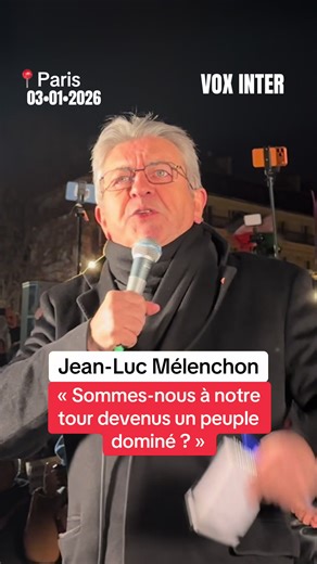 À Paris, le chef de file de LFI intervient lors d’un rassemblement organisé en soutien au peuple vénézuélien. #voxinter #jlm #jeanlucmelenchon #melenchon #lfi
