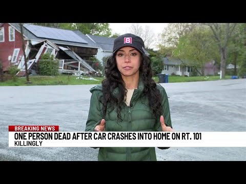 1 person dead after vehicle crashes into house on Route 101 in Killingly